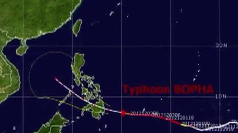 Tajfun Bopha - najbardziej zabójczy w 2012 roku