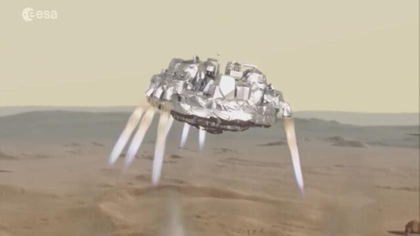Tak mogłoby wyglądać lądowanie lądownika na Marsie