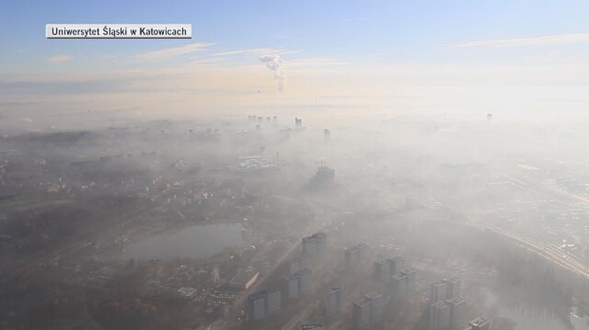 Tak wygląda smog z lotu ptaka (Uniwersytet Śląski w Katowicach)