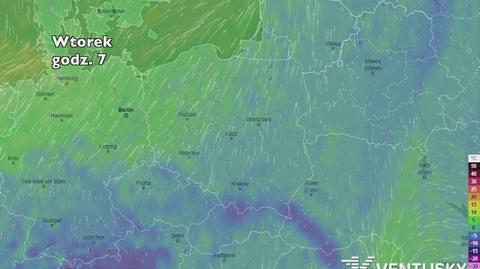 Temperatura powietrza w najbliższych pięciu dniach (ventusky.com)