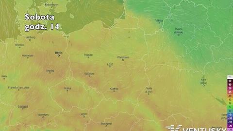 Temperatura w najbliższych dniach (ventusky.com)