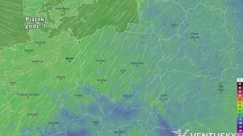 Temperatura w najbliższych dniach (ventusky.com)