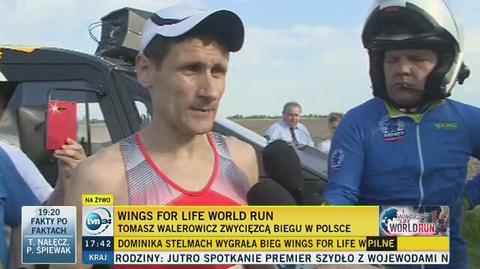 Tomasz Walerowicz, zwycięzca polskiej edycji Wings For Run World Run
