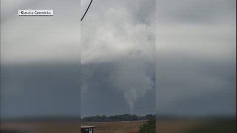 Trąba powietrzna w Przybiernówku