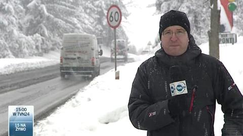 Trudna sytuacja na Zakopiance/TVN24