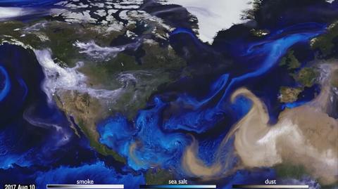 Trzy miesiące huraganów w dwóch minutach filmu (NASA)