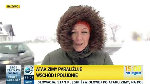 Utrudnienia na Lubelszczyźnie (TVN24)