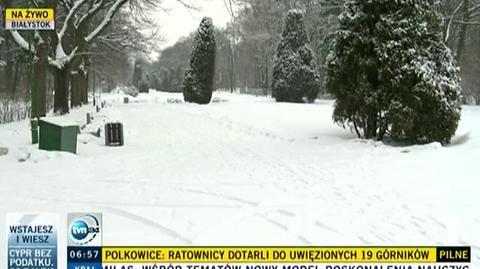 W Białymstoku wiosny nie widać (TVN24)