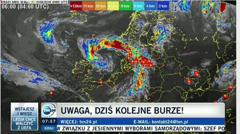 W poniedziałek zagrzmi nad Polską
