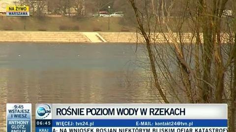 W Warszawie nie ma zagrożenia powodziowego (TVN24)