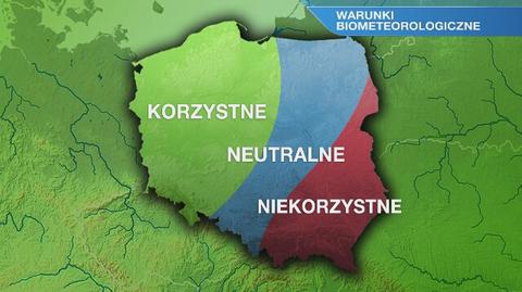 Warunki biometeo w niedzielę