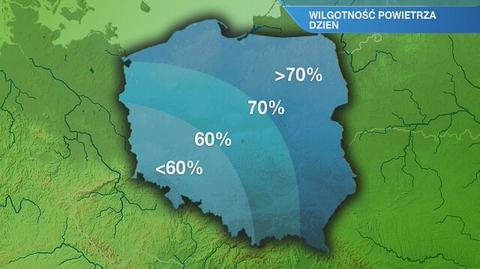 Warunki biometeo w poniedziałek