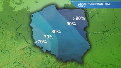 Warunki biometeo w poniedziałek