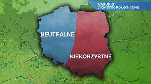 Warunki biometeo w środę