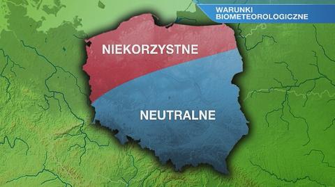 Warunki biometeorologiczne na czwartek