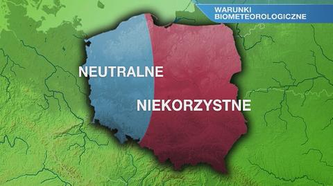 Warunki biometeorologiczne na niedzielę