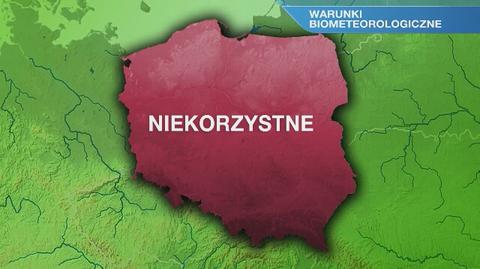 Warunki biometeorologiczne na niedzielę