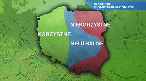 Warunki biometeorologiczne na niedzielę