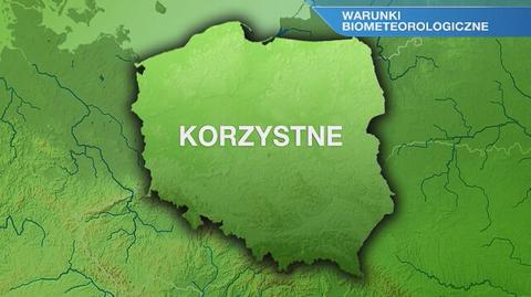 Warunki biometeorologiczne na piątek