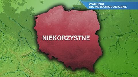 Warunki biometeorologiczne na wtorek