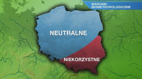 Warunki biometeorologiczne w czwartek