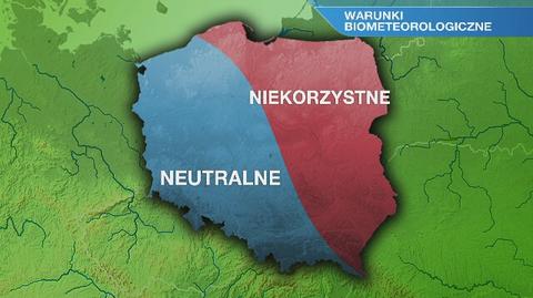 Warunki biometeorologiczne w czwartek