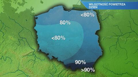 Warunki biometeorologiczne w niedzielę