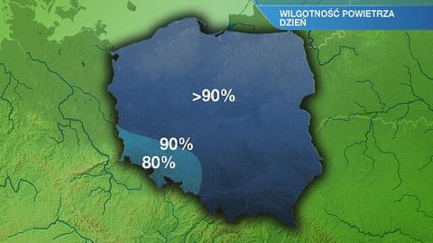 Warunki biometeorologiczne w niedzielę