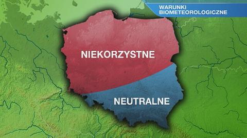 Warunki biometeorologiczne w piątek