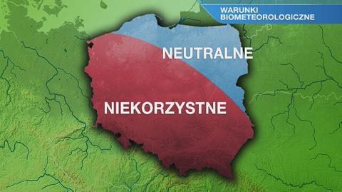 Warunki biometeorologiczne w piątek