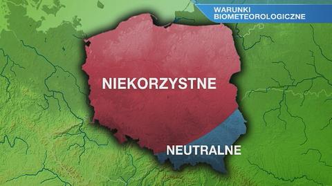 Warunki biometeorologiczne w piątek