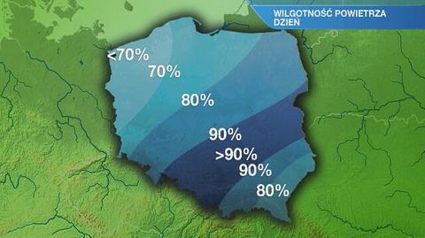 Warunki biometeorologiczne w piątek