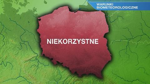 Warunki biometeorologiczne w piątek