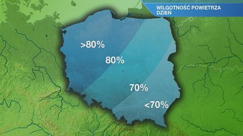 Warunki biometeorologiczne w piątek