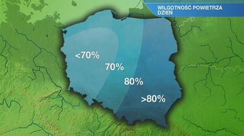 Warunki biometeorologiczne w piątek