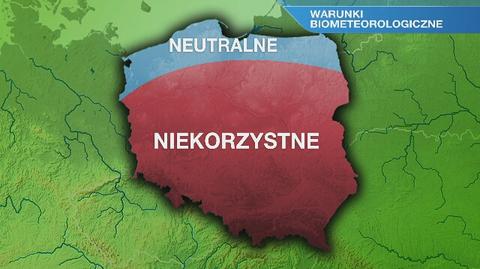 Warunki biometeorologiczne w środę