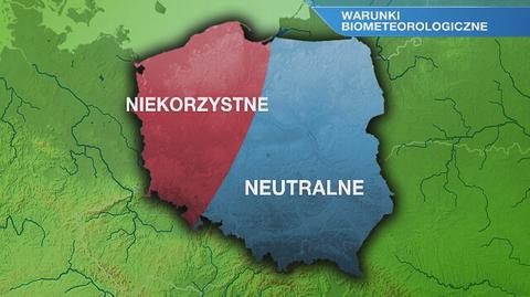 Warunki biometeorologiczne w środę