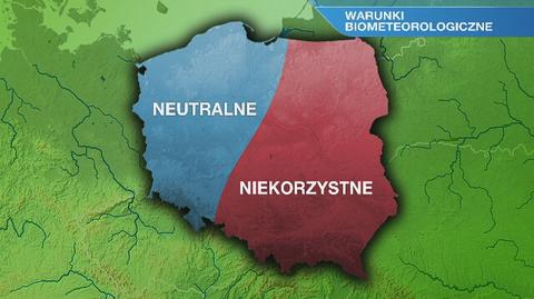 Warunki biometeorologiczne w środę