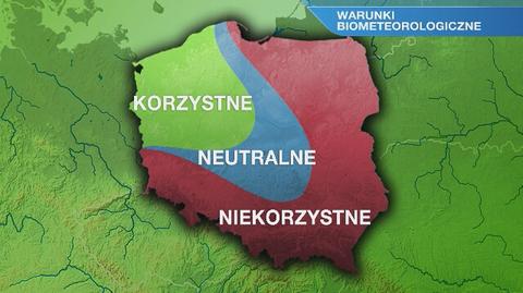 Warunki biometeorologiczne we wtorek