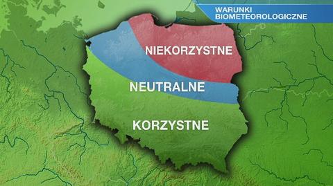 Warunki biometeorologiczne we wtorek