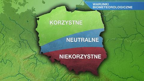 Warunki biometeorologiczne we wtorek