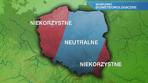 Warunki biometeorologiczne we wtorek