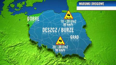 Warunki drogowe 30 czerwca