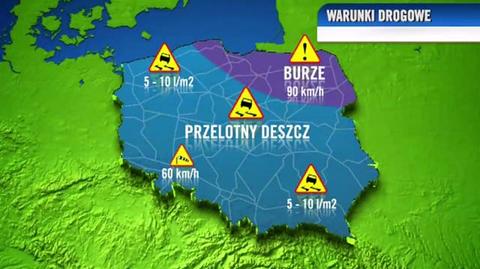 Warunki drogowe dzień 20.06