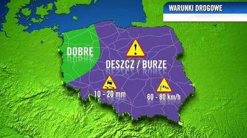 Warunki drogowe na 19.07