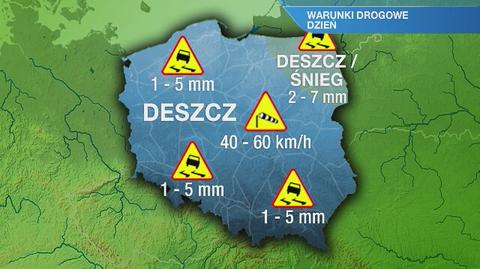 Warunki drogowe na sobotę