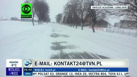 Warunki drogowe na trasie Białystok - Warszawa