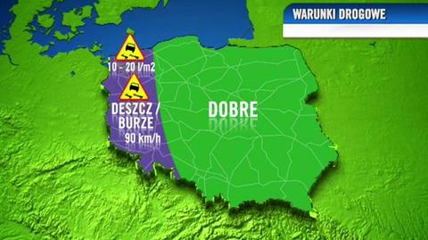 Warunki drogowe w ciągu dnia