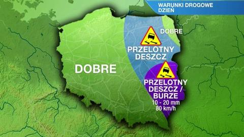 Warunki drogowe w dzień 2.08