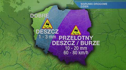 Warunki drogowe w dzień